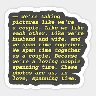 Buffalo '66 Moive Quotes Sticker